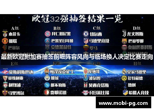 最新欧冠附加赛抽签前瞻阵容风向与临场换人决定比赛走向