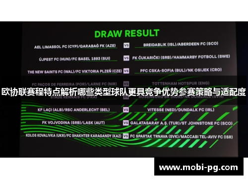 欧协联赛程特点解析哪些类型球队更具竞争优势参赛策略与适配度 欧协联赛程特点解析哪些类型球队更具竞争优势参赛策略与适配度