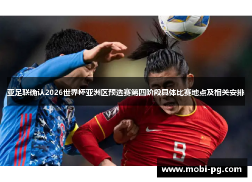 亚足联确认2026世界杯亚洲区预选赛第四阶段具体比赛地点及相关安排